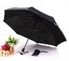 High Quality 9 LED Lamp Flashlight Handle Auto Open Creative Lighter 3 Folding Umbrella
