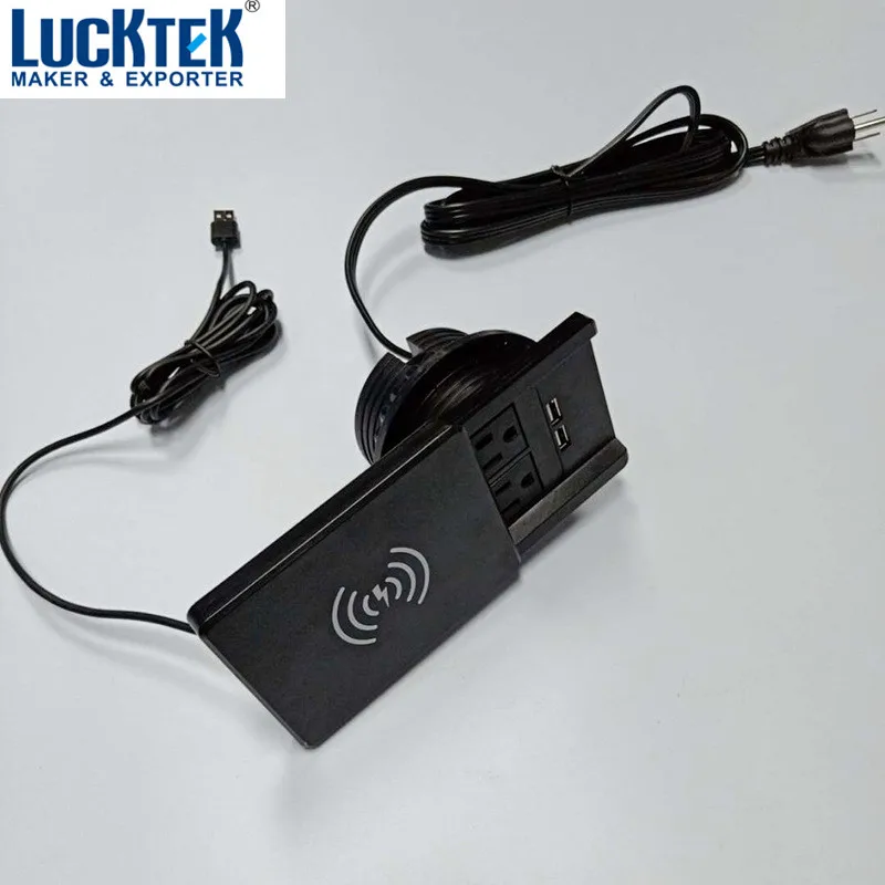 Wireless Charger Us Power Desktop Grommet Socket With Dual Usb Buy