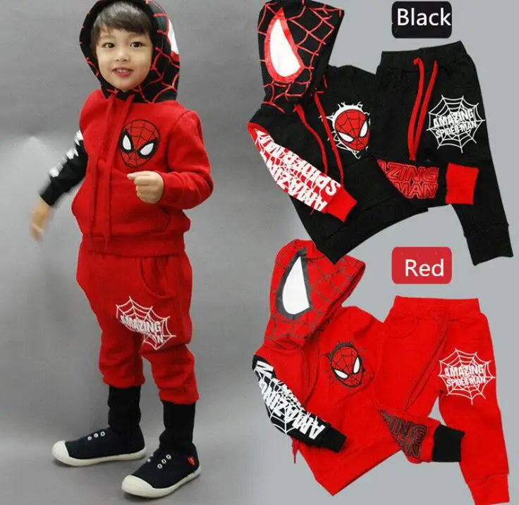 Kids Clothes Spiderman Outfit Baby Boy Clothes Spiderman Hoodie Outfit