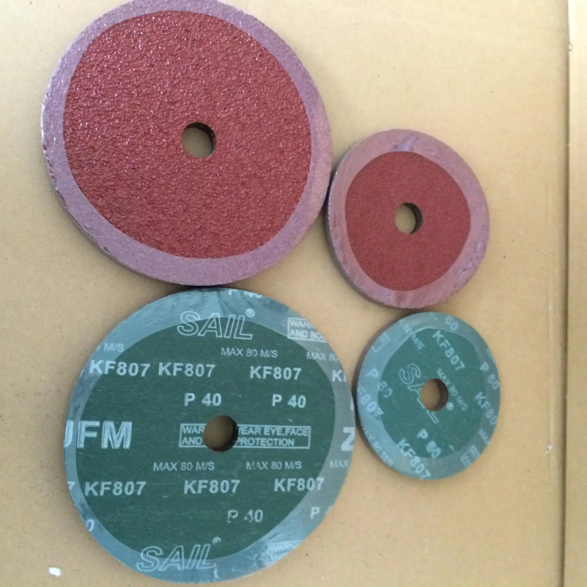 Aluminum Oxide/silicon Carbide Fiber Disc Kf807 For Metal Grinding