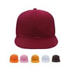 multi color high quality 6 panel blank snapback hat
