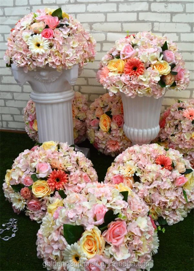 Wholesale Wedding Decoration Silk Flower Table Balls Centerpieces Buy Flower Ball,Flower Ball