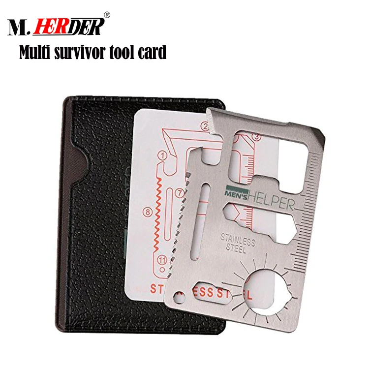 Stainless Steel Promotion Multi function Survival Tool Card Buy Multi 