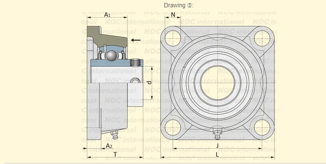 UCF bearing drawing