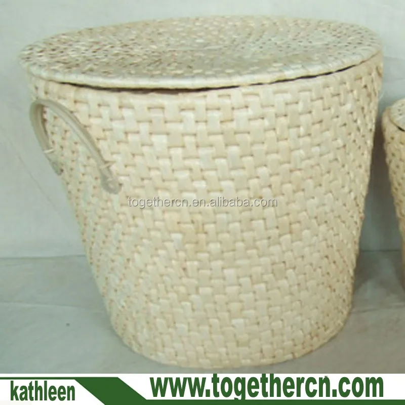 tall storage basket with lid