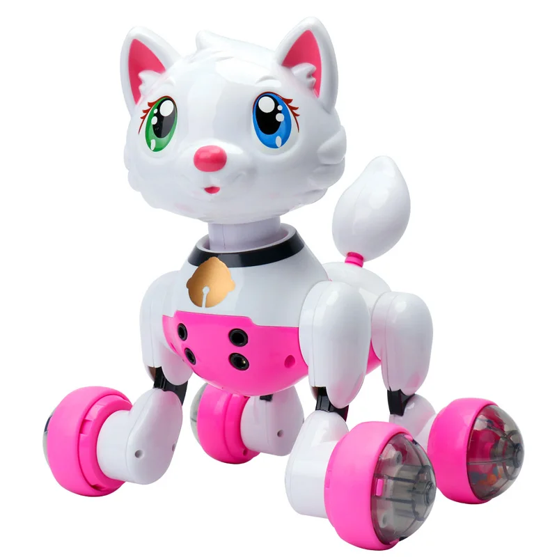 pink robot cat toy