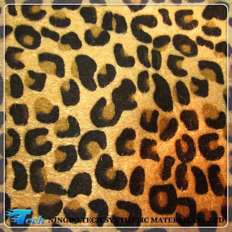 2015 Faux Suede Leopard Print Leather Fabric To Make Shoes - Buy Faux