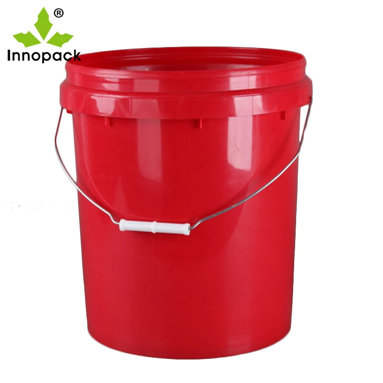 red plastic bucket wholesale