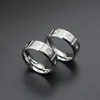 ZJ074 Fashion Jewelry Wholesale Stainless Steel Wedding Rings With Cubic Zirconia