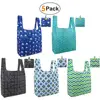 Large Capacity Foldable Nylon Reusable Shopping Bag Heavy Duty Washable Lightweight Reusable Produce Bags