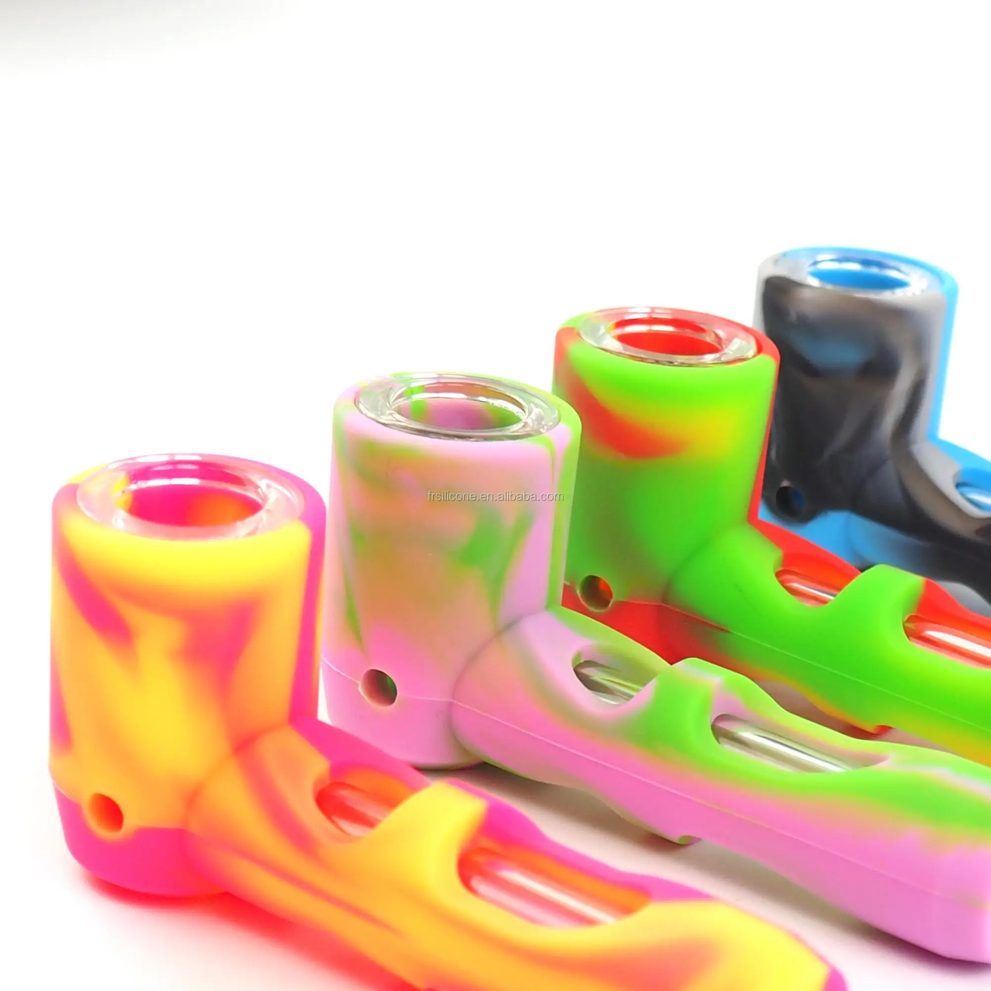 Hot Sale Silicone Smoking Pipe With Glass Bowl Buy Silicone Smoking