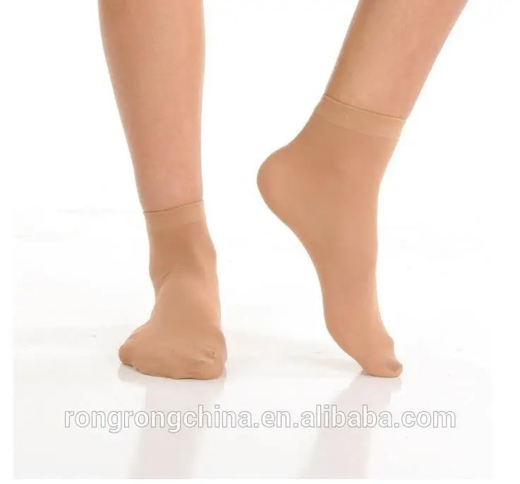 3 Pair Pack Womens 40D Ankle High Tights Hosiery Socks Nylon Knee High Sheer Socks