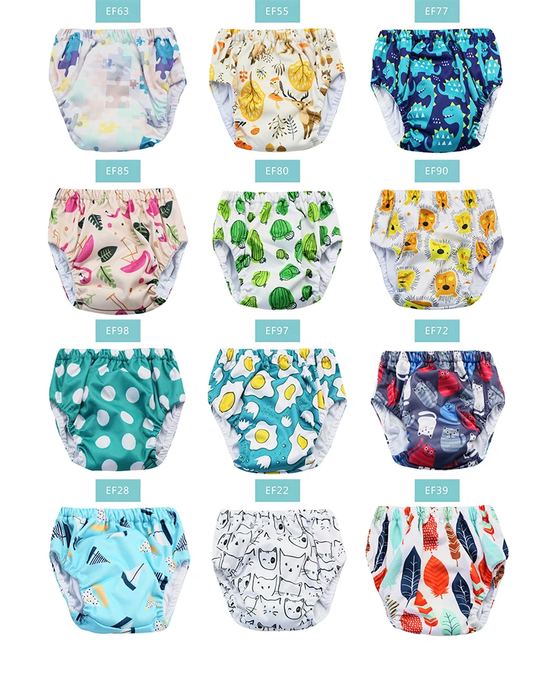 Happyflute Ecofriendly Organic Cotton Potty Training Pants Baby Diaper