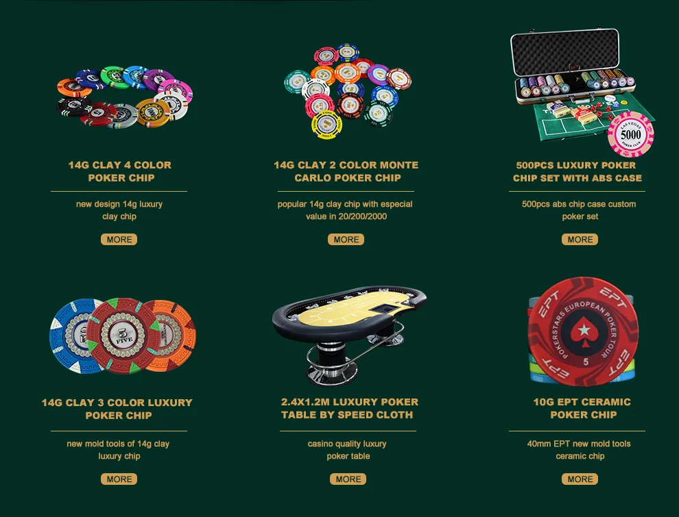 Luxury clay poker chips