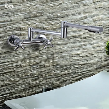 New Design 100 Brass Chrome Extension Hot Cold Water Kitchen