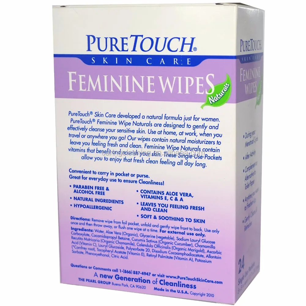 Natural Flushable Feminine Hygiene Wipes Buy Feminine Wipes,Intimate