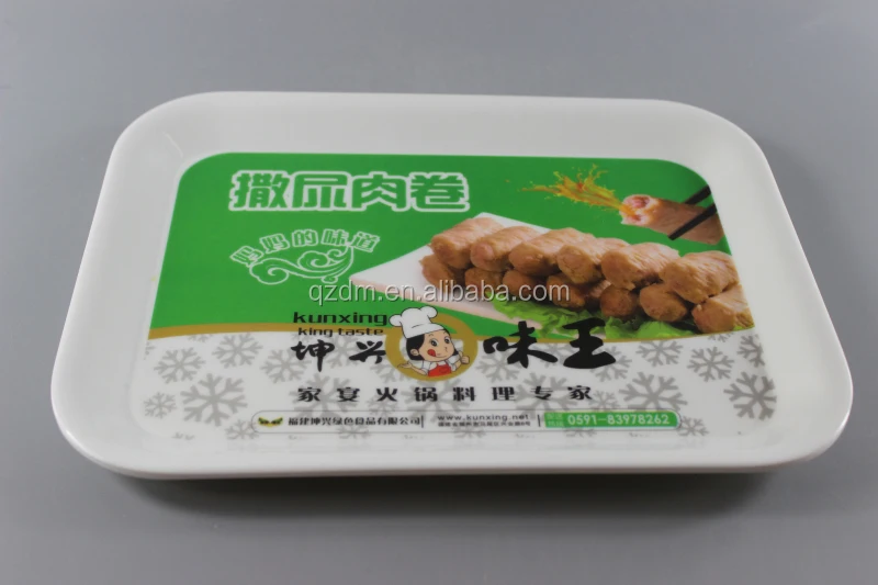 Sales Promotion Ptint Plastic Tray melamine rectangle tray