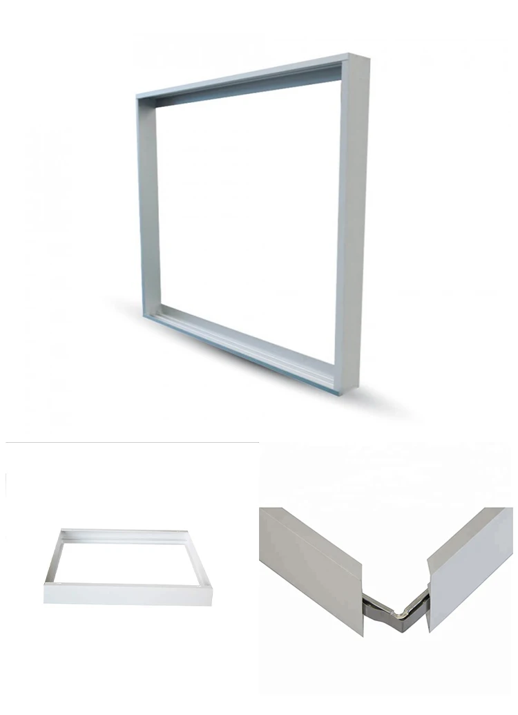Surface Mount Frame Kit 600x600 mm panneau DEL plafond Lumière en Aluminium finition blanche