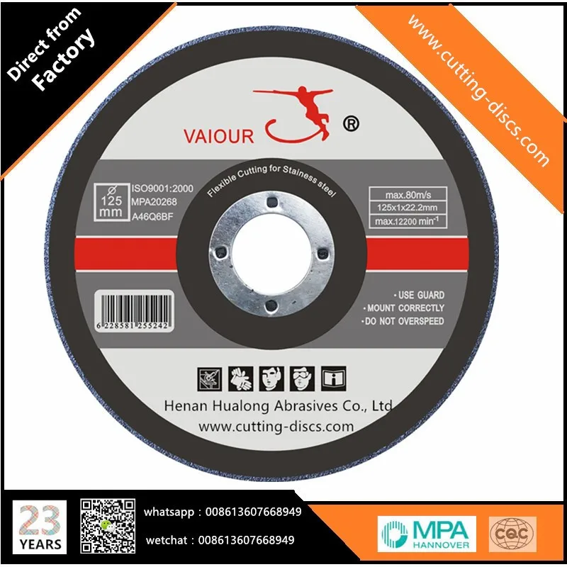 9 Inch 230x6x22.2mm Dc Cutting And Grinding Wheel With En12413