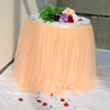 Table skirt round tutu table linen for birthday party