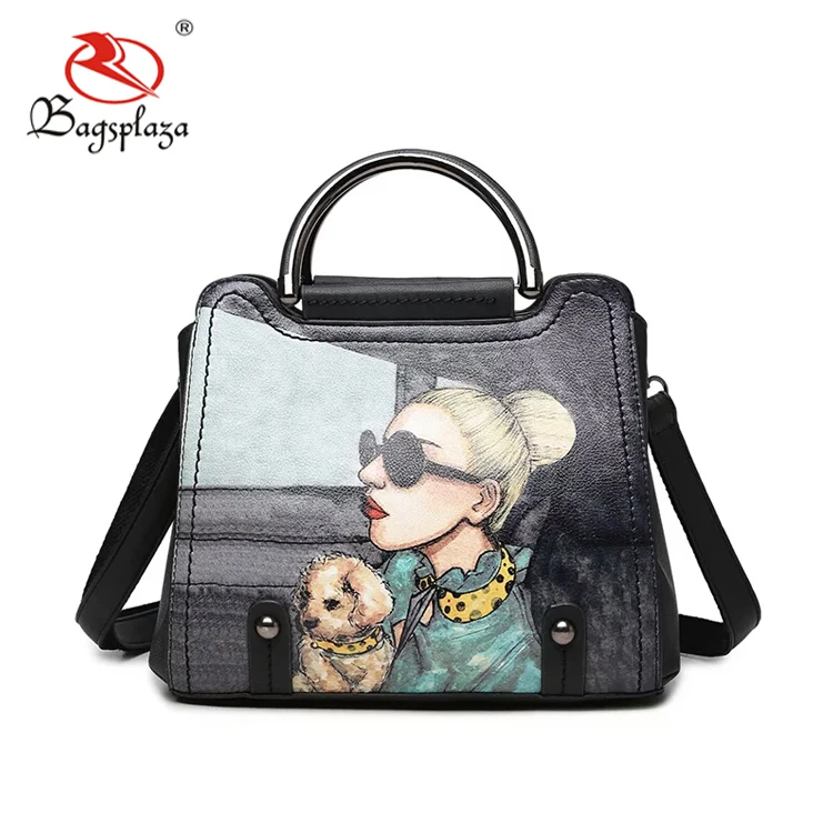 Nice Scenery Dog And S Print Women Bags D Ring Handle Guangzhou Nice Scenery Dog And S Print Women Bags D Ring Handle Guangzhou Handbags