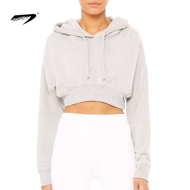 plain crop top hoodies wholesale