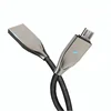 Cheap Newest Smart Phone Data Sync Auto Disconnect Charging Micro USB Cable With Led Light