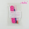 Wholesale mini disposable art manicure tools nail file cuticle pusher cleaner portable nails toes care kits factory