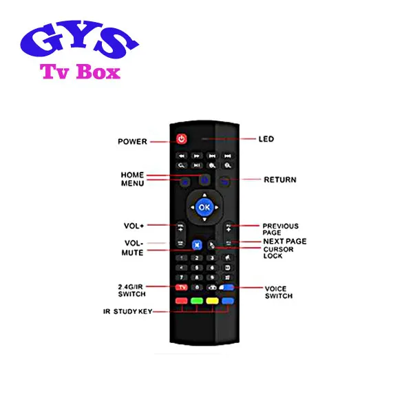 MX3 2.4GHz Air Mouse Wireless Keyboard Remote Voice Control For TV BOX PC MZUS