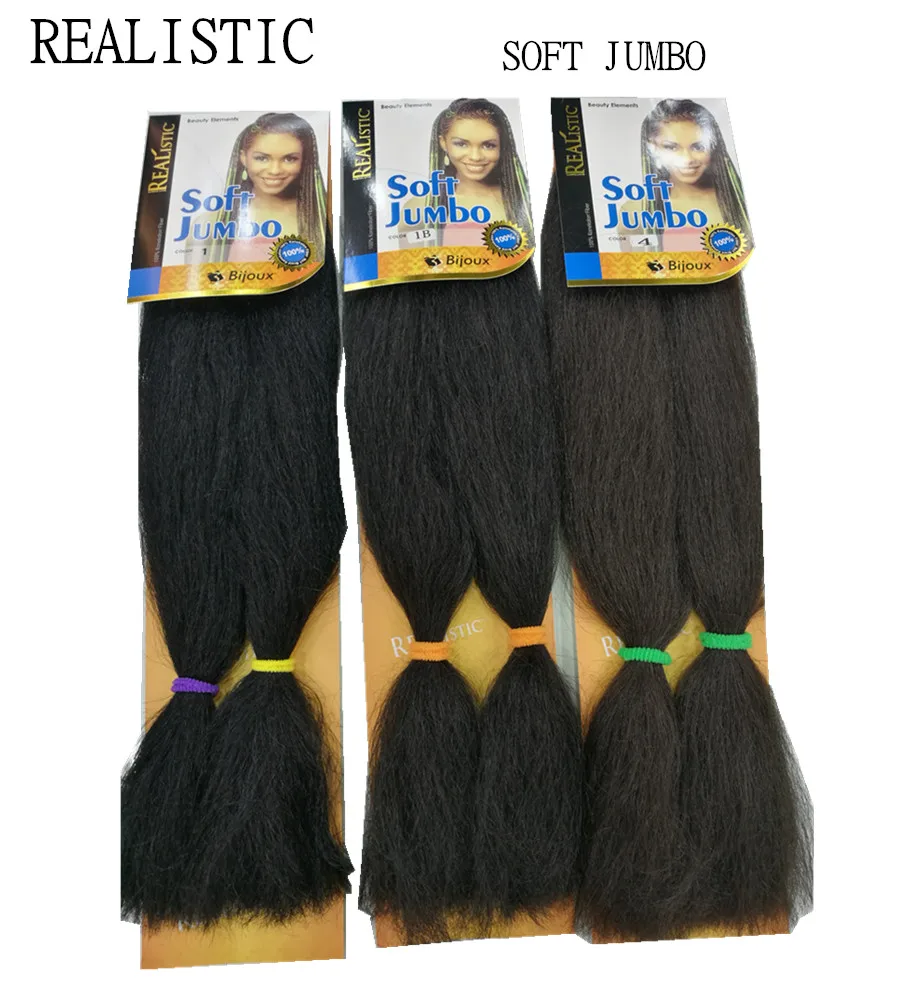 
Realistic Soft Jumbo braid Flame retardant fiber,hot water set,no smooth 48inch 60gr , 