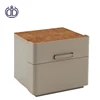 Best sale solid wood stand with 2 drawers bedroom furniture bedside simple modern night stand