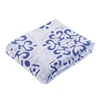 Custom new design back printed cutting flower pattern flannel throw blankets for winter