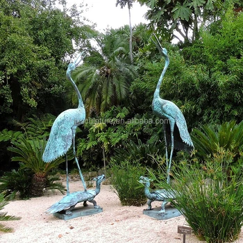 Outdoor Bronze Garden Statues Cranes Outdoor Bronze Garden Statues Cranes