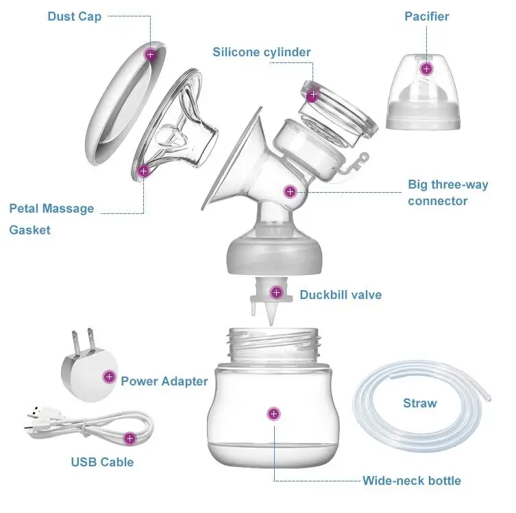 portable automatic  USB  electric double breast pump