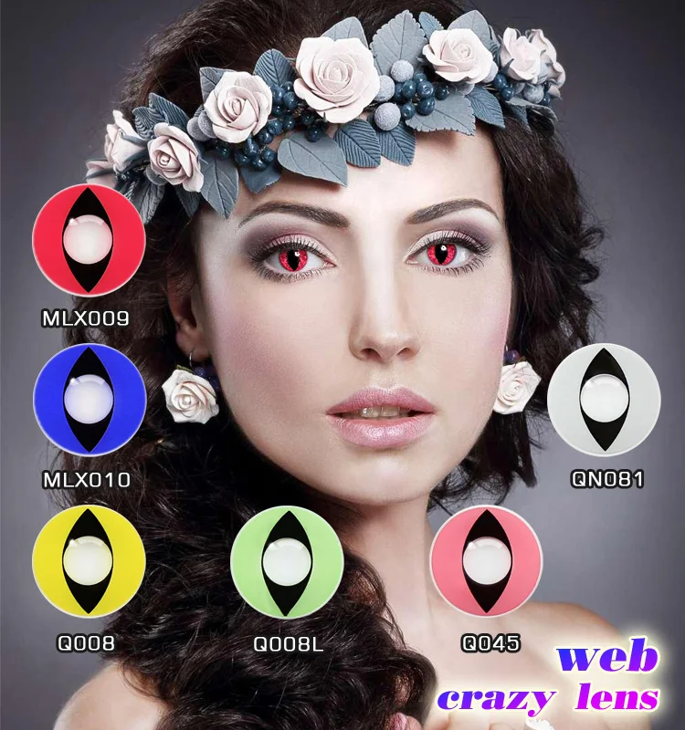 Free Circle Lens/ Vampire Cosplay Contact Lens/ Full Black Eyewear Buy Eye Make Up Colored
