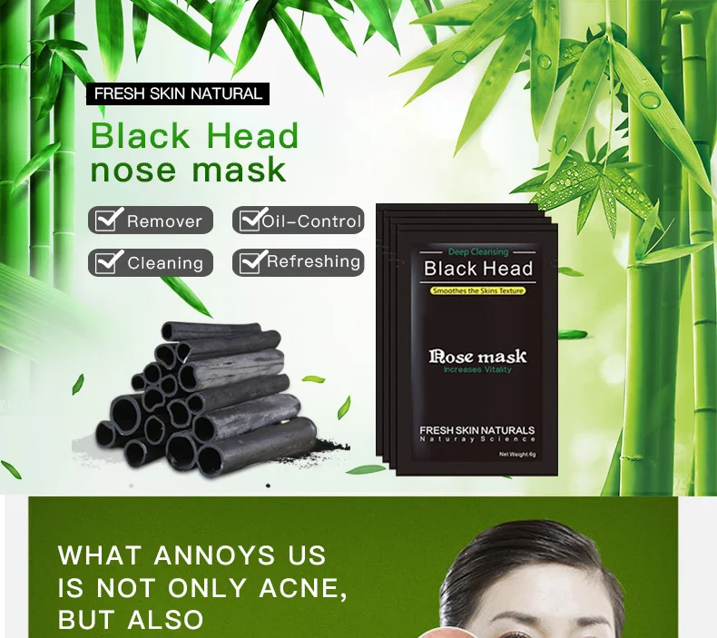 2018 cheap actived carbon Black Head EX Pore Strip Black head Remover