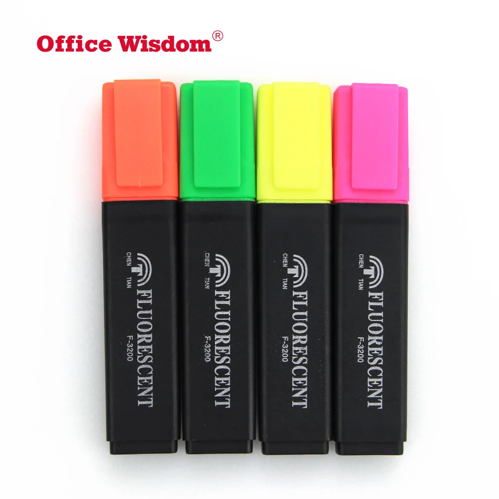 Stand Highlighter Premium Stationery Highlighter Waterproof Ink Oem