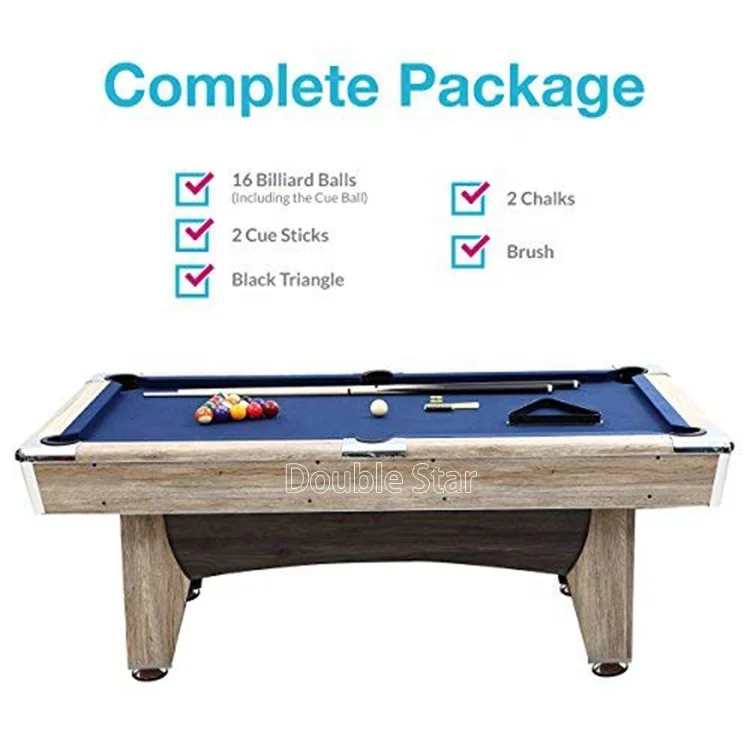 Factory Wholesale Customized Indoor Sports Professional Snooker Biliard Pool Table