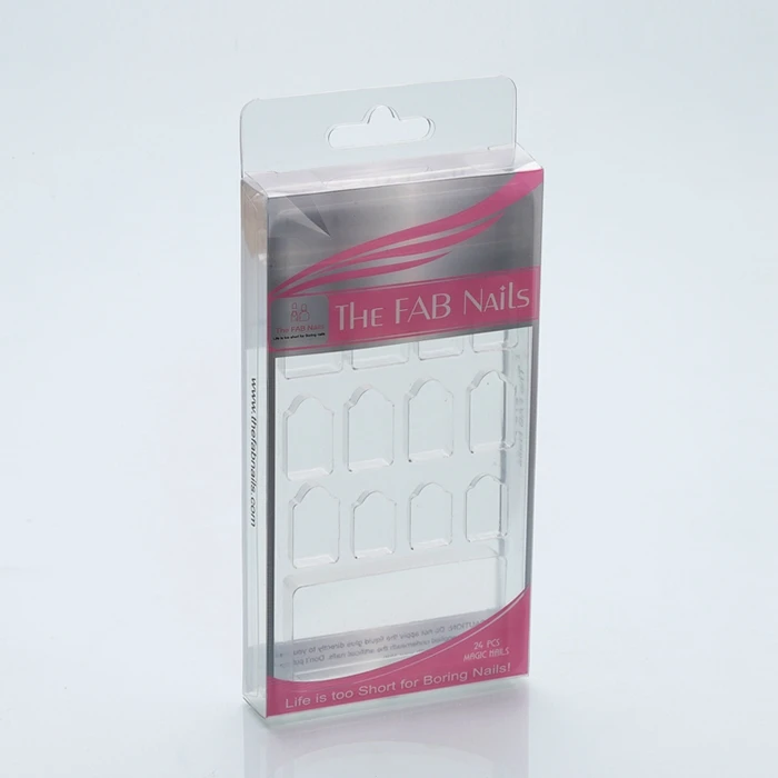 Die Cut Soft Fold Interlocking Tabs Crystal Clear Pet Pvc Box With Blister Insert For Packaging