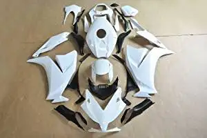 Wotefusi Brand New Motorcycle ABS Plastic Unpainted Polished Needed Injection Mold Bodywork Fairing Kit Set For Honda CBR1000RR 1000RR 2012 White Base Color