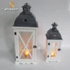 garden glass christmas wooden candle lantern