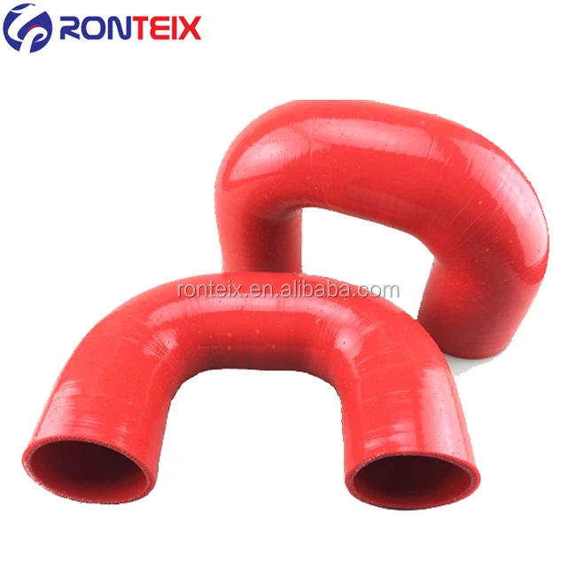 83MM SILICONE POLYESTER REINFORCED HOSE 90 DEGREE ELBOW BLACK 150MM