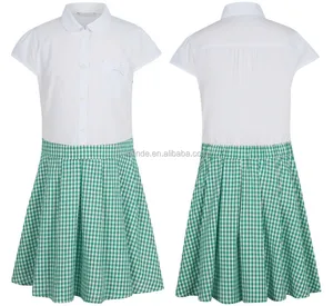 WHOLESALE school uniform patterns Girls School Gingham Dress