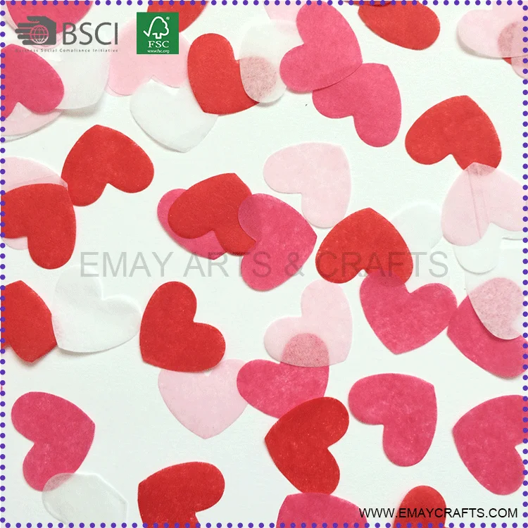 a forma di cuore. ENGLISH Biodegradabile Confetti Per Matrimoni e Feste