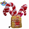 Outdoor christmas gift inflatable candy cane box for event,Merry Christmas Candy Canes Inflatable