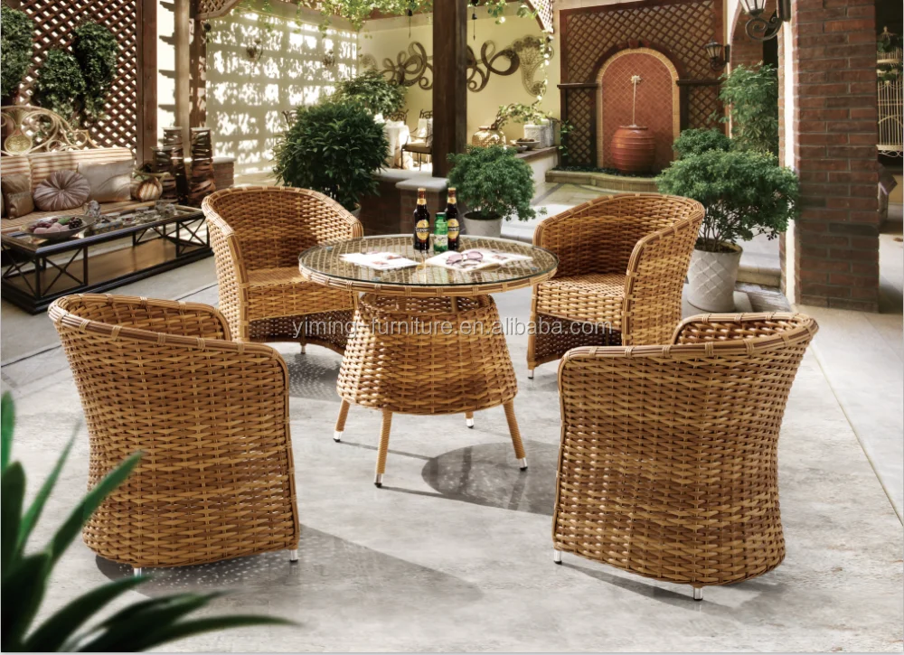 Garden Leisure Garden Outback Furniture 4seat Wicker Chair Bamboo