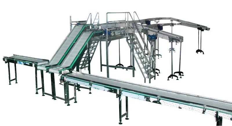 HJ2014 Flush grid mat conveyor Chain Belt Conveyor for Conveying