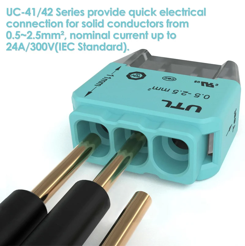 Direct Pushin Wire Terminal Block 0.52.5mm2 Quick Wire Connector