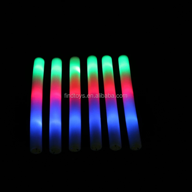 4 LIGHT UP SPARKLING TUBE WAND toy glow STICK party lightup item flashing