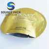 gold aluminum foil circle shape heat seal plastic bags for eye mask